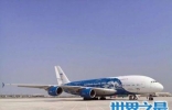 天下最大客改货飞机A380下降天津机场(图)