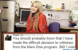 英国亚裔女学生Maggie Lieu突退出火星之旅