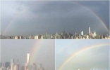 911恐袭14周年前夕 美国世贸原址现雨后彩虹