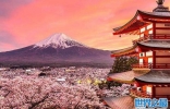 日本最高的山：富士山是日本的象征，高3775.63米