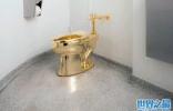 世界上最贵的马桶黄金马桶，价值250万美金