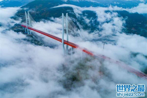 贵州十大名桥排行榜，北盘江大桥全长1341.4米
