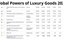 2022年度全球100大奢侈品公司排行榜
