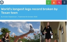 世界纪录诞生！是她的腿