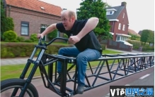 世界上最长的自行车 澳洲超长自行车(41.42米)