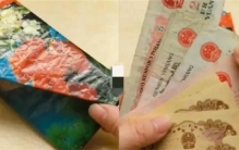 女子找到自己多年前钱包 居然还有之前的人民币（旧版人民币）