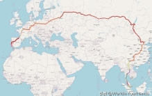 世界上最长的火车路线：21 天， 18,755 公里！
