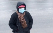 大妈变成拦路虎 马路上逼停卡车要钱（拦路要钱）