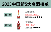 中国新5大名酒排名，五粮液翻身成第一，第3名让人意想不到！