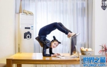 中国最柔软的女人，刘藤(身体跟棉花一样的软妹纸)