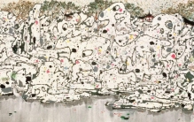 吴冠中十幅最具艺术价值的作品欣赏之五《狮子林》