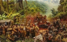 缅甸军队在山中打游击 进山洞避雨吓了一跳 里面满是人体遗骸