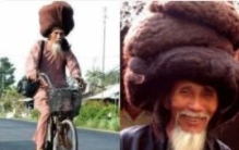 世界上头发最长的男人：头发像蟒蛇缠在头顶(长达6.8米)