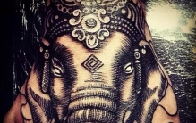 纹身素材象神仙,纹身象神图案大全