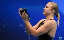 游泳世锦赛——女子50米蛙泳：立陶宛名将打破世界纪录夺冠
