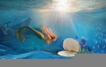 美人鱼的插图,人鱼鲛人插画