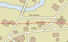 横跨两国的图书馆：馆内非法入境变合法，边界警察24小时看守大门