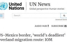 【世界说】美媒：国际移民组织称美墨边境已成为全球最致命移民陆路