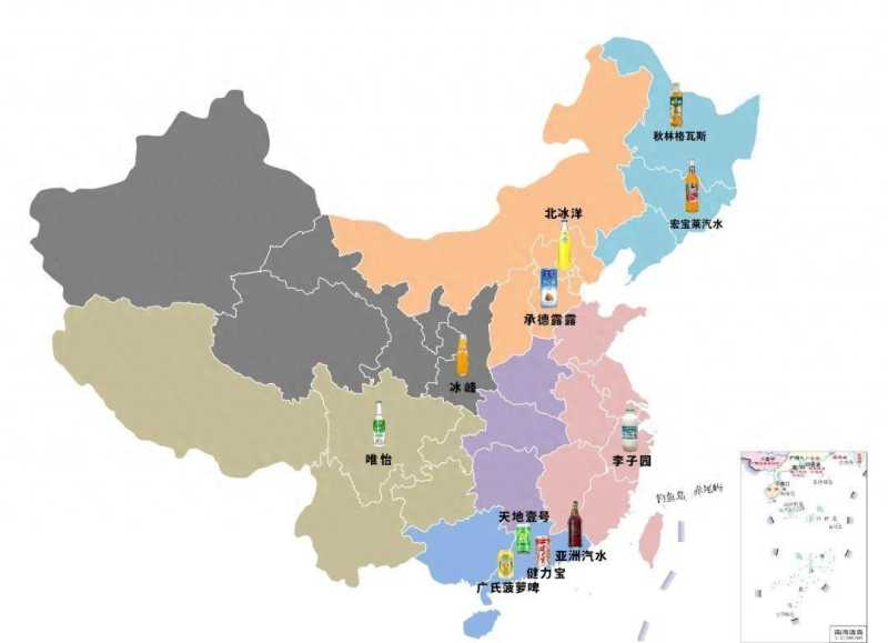 中国饮料地图：盘点那些称霸一地的饮料品牌
