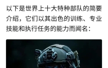 涨见识:世界上10大特种部队排行，专业的技能和执行能力，开眼界
