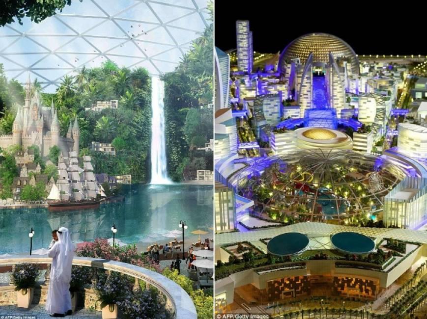 迪拜计划建世界最大商业街：所有建筑罩在穹顶下，全年恒温无休