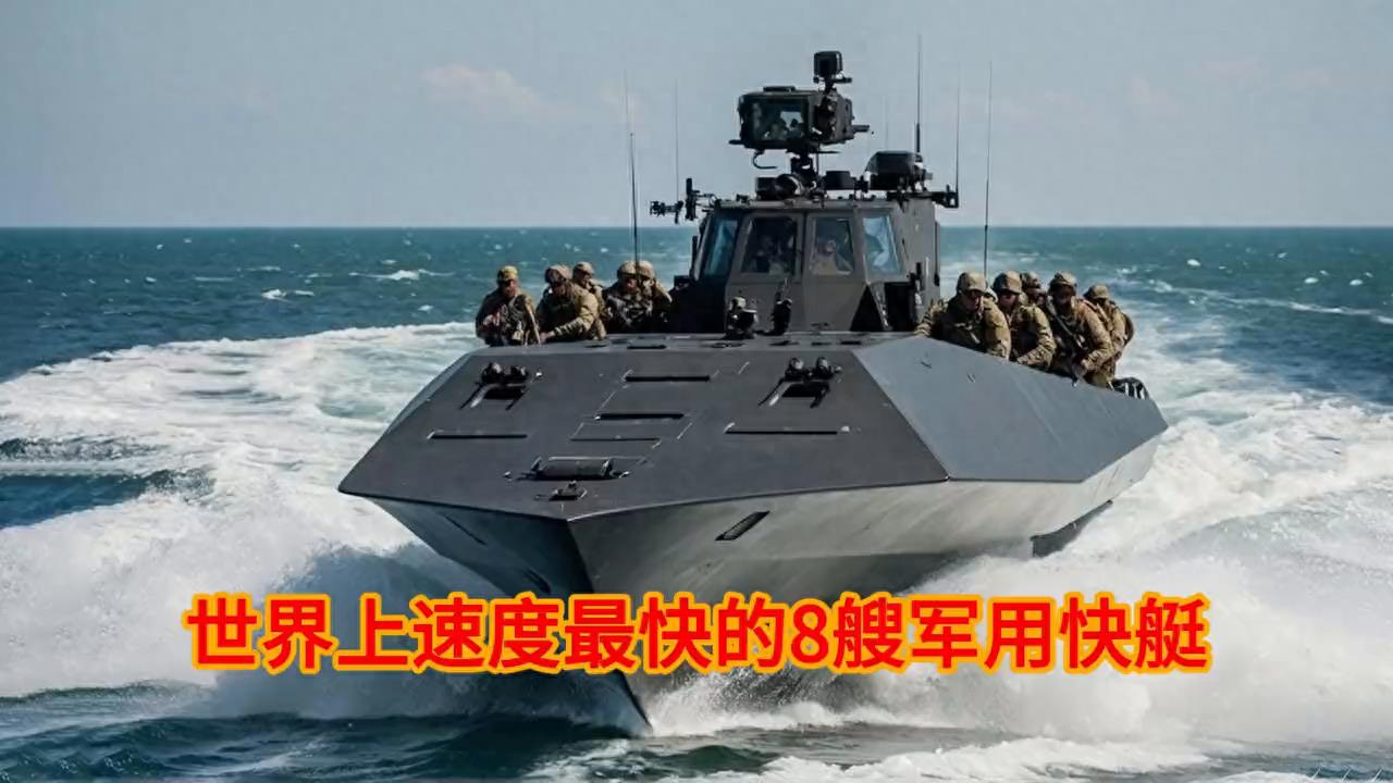 世界上速度最快的8艘军用快艇 #军事武器