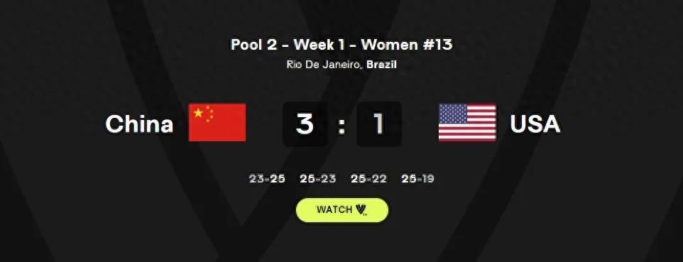 世联赛逆转战胜美国队，中国女排世界排名升至第五