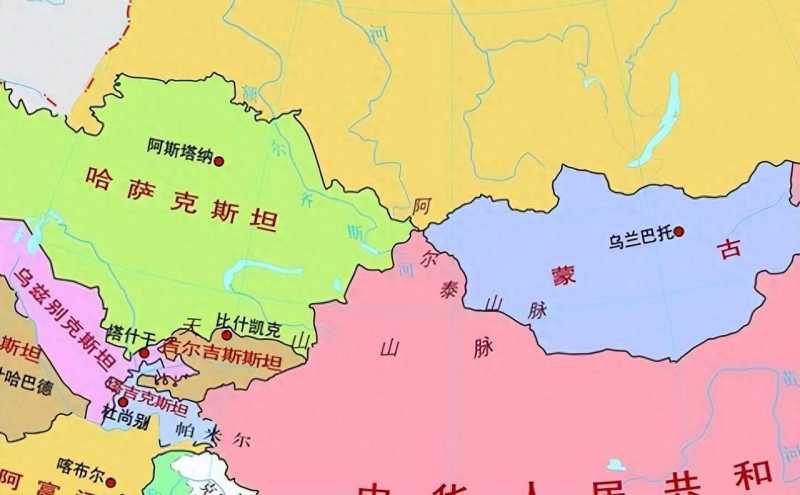哈萨克斯坦和蒙古国这两个世界最大的内陆国接壤吗