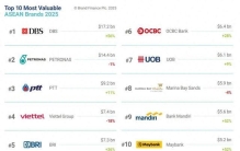 2025东盟品牌价值100强榜单