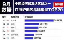 江浙沪汽车销量品牌TOP20有看点：日系仅一款，前两名实力超群