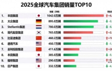 全球车企TOP10排名：两家中国品牌上榜，第一还是丰田