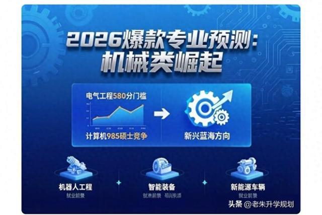 电气卷上天,机械成最佳替补!今年最火专业我赌它!