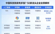 中国科技到底有多强？50家龙头企业，一次讲明白