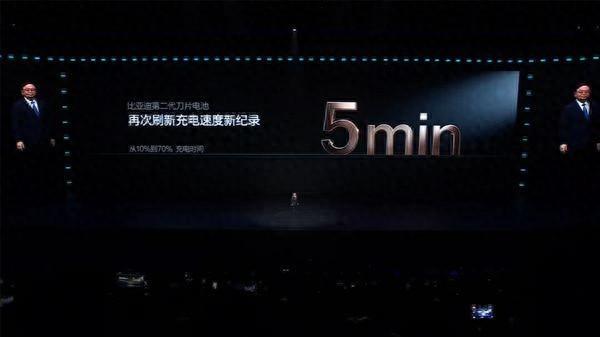 充电效率全球最高！比亚迪发布第二代刀片电池：9分钟充饱