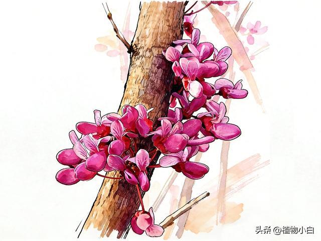 老茎能生花 兄弟不分家——紫荆