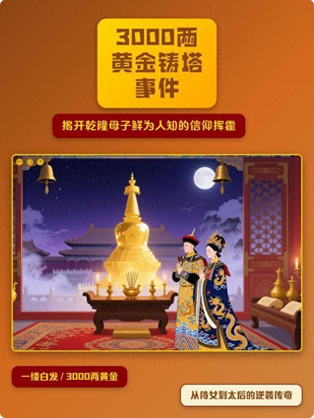 故宫镇馆之宝！乾隆为母亲熔掉3000两黄金，造出史上最“壕”佛塔