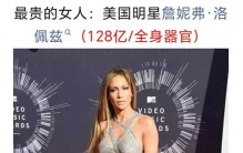 世上最贵的女人，以及世上最贵的事物大集合！每一项都颠覆想象