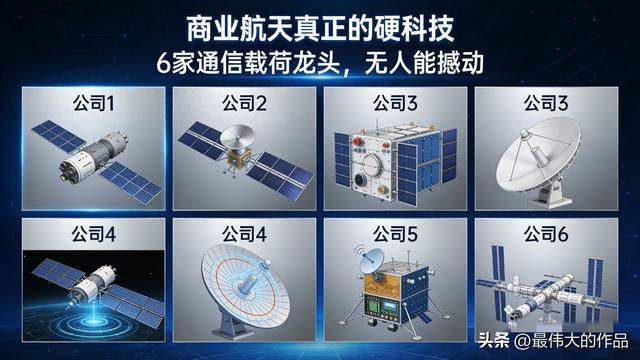 商业航天真正的硬科技:6家通信载荷龙头,无人能撼动