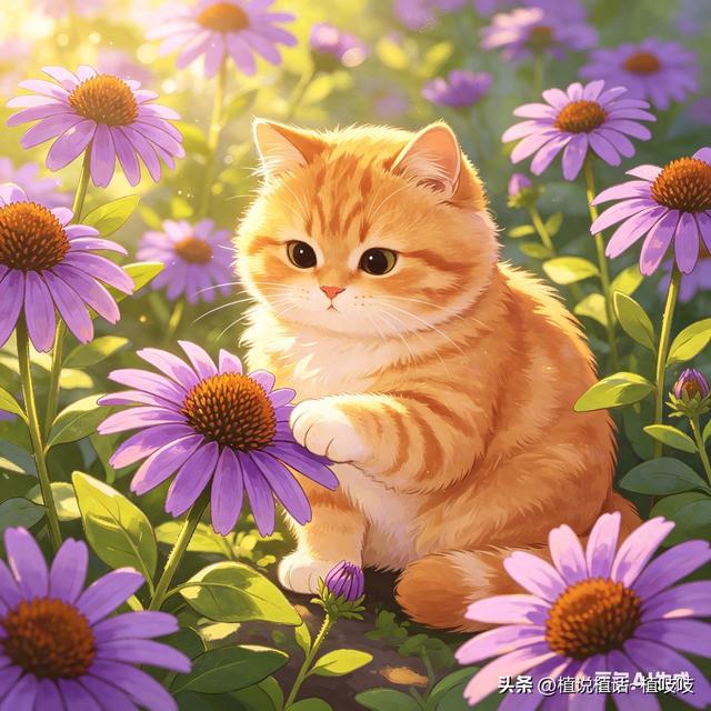 与猫和平共处的香草植物（三）紫锥菊和蒲公英