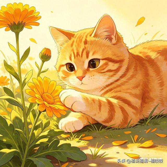 喵星人和植物之它能吃的系列（五）金盏花和苜蓿