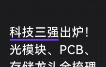 科技三强出炉！光模块、PCB、存储龙头全梳理