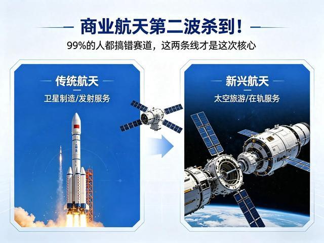 商业航天第二波杀到！99%的人都搞错赛道，这两条线才是这次核心