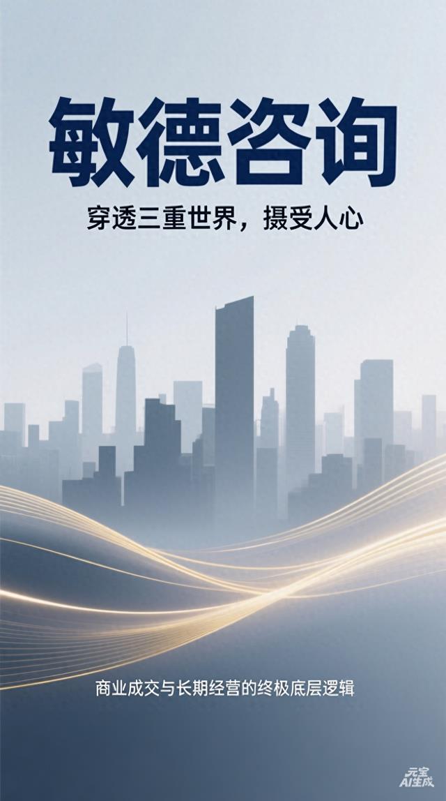 敏德咨询：穿透三重世界，摄受人心 —商业成交与经营的底层逻辑