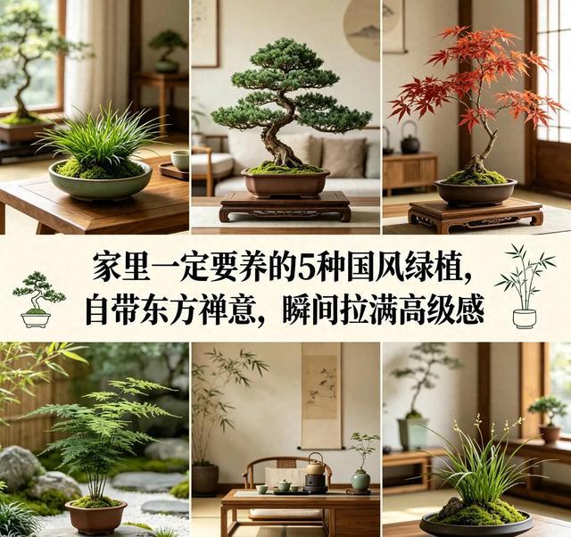 家里一定要养的5种国风绿植，自带东方禅意，瞬间拉满高级感