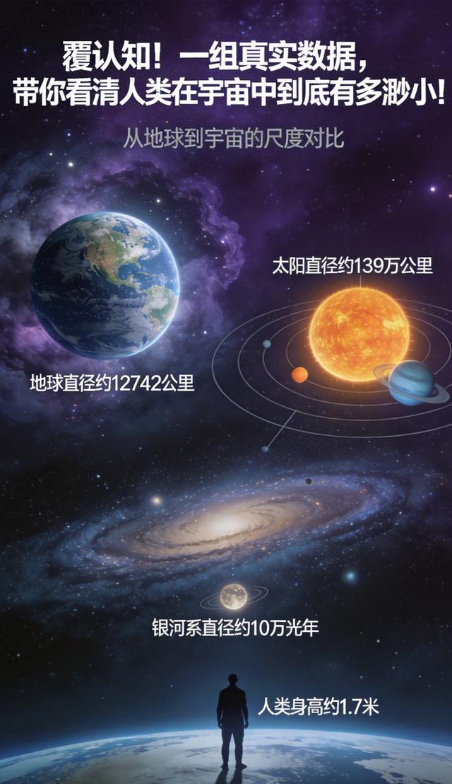 颠覆认知！一组真实数据，带你看清人类在宇宙中到底有多渺小