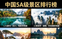 国内封神十大5A景区，每一处都是人间绝色，一辈子总要去一次