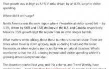 外媒：中国或赶超美国成为全球最大旅游市场