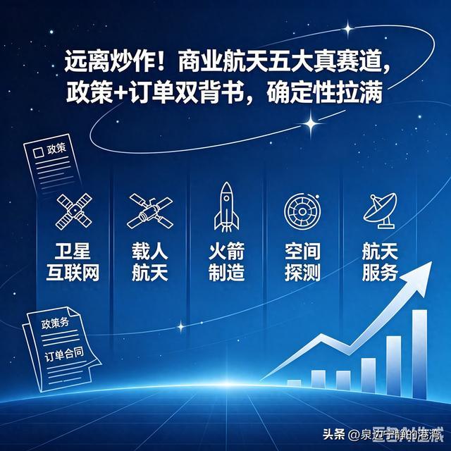 远离炒作！商业航天五大真赛道，政策+订单双背书，确定性拉满