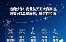 远离炒作！商业航天五大真赛道，政策+订单双背书，确定性拉满