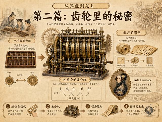 从算盘到齿轮：机械计算机 ⚙️